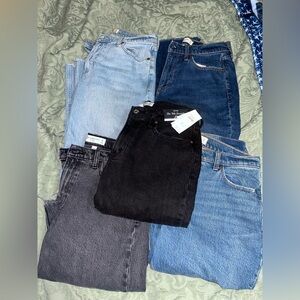 A&F Low Rise Baggy Jean Bundle!